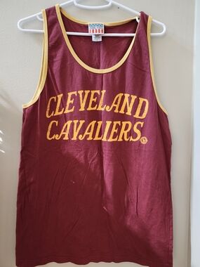Cleveland Cavaliers Maroon & Gold Tank Top by Junk Food Clothing Medium
